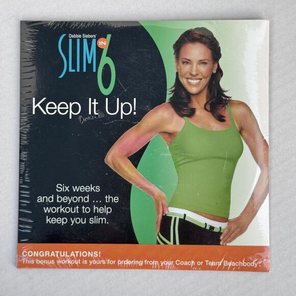 Slim in 6 Keep It Up DVD Beachbody Debbie Siebers Workout Fitness New Sealed - Picture 1 of 6